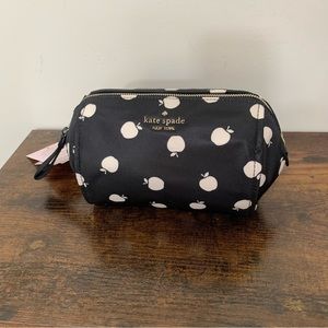 Authentic Kate Spade Chelsea white apple cosmetic case